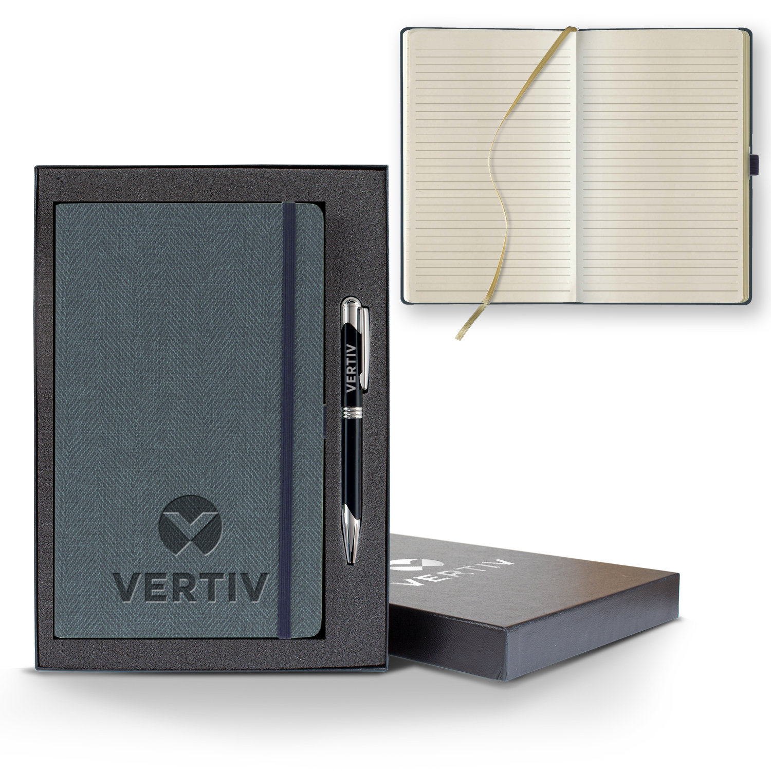 Picture of Castelli Montana Medio Lined Ivory Page Journal Gift Set