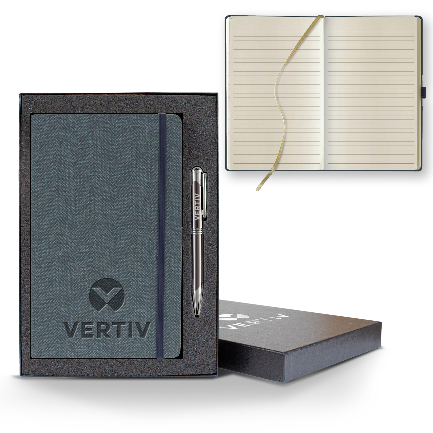Picture of Castelli Montana Medio Lined Ivory Page Journal Gift Set