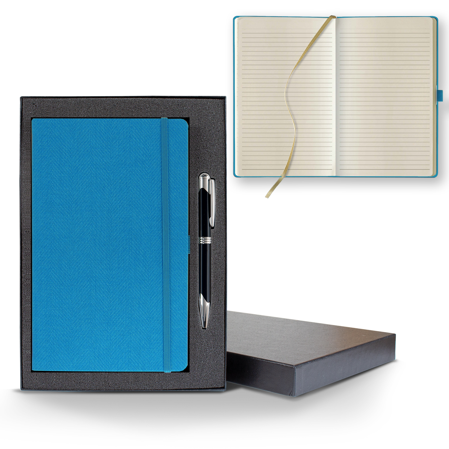 Picture of Castelli Montana Medio Lined Ivory Page Journal Gift Set