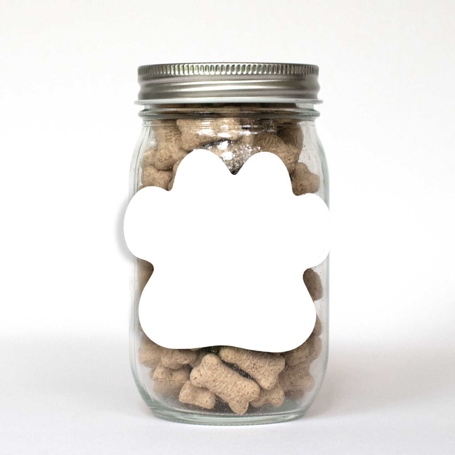 Picture of Pint Jar with Paw Magnet Pet Fill