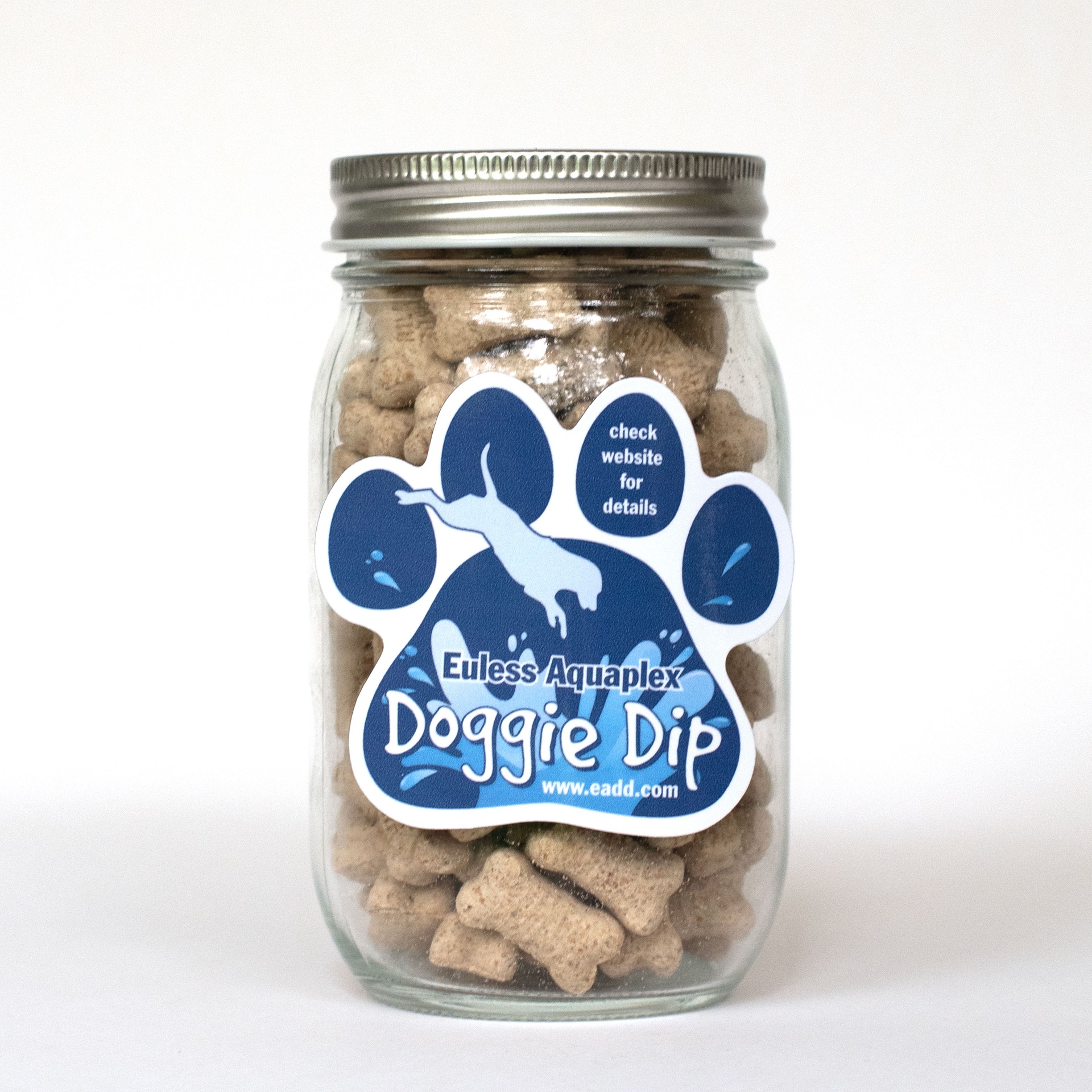 Picture of Pint Jar with Paw Magnet Pet Fill