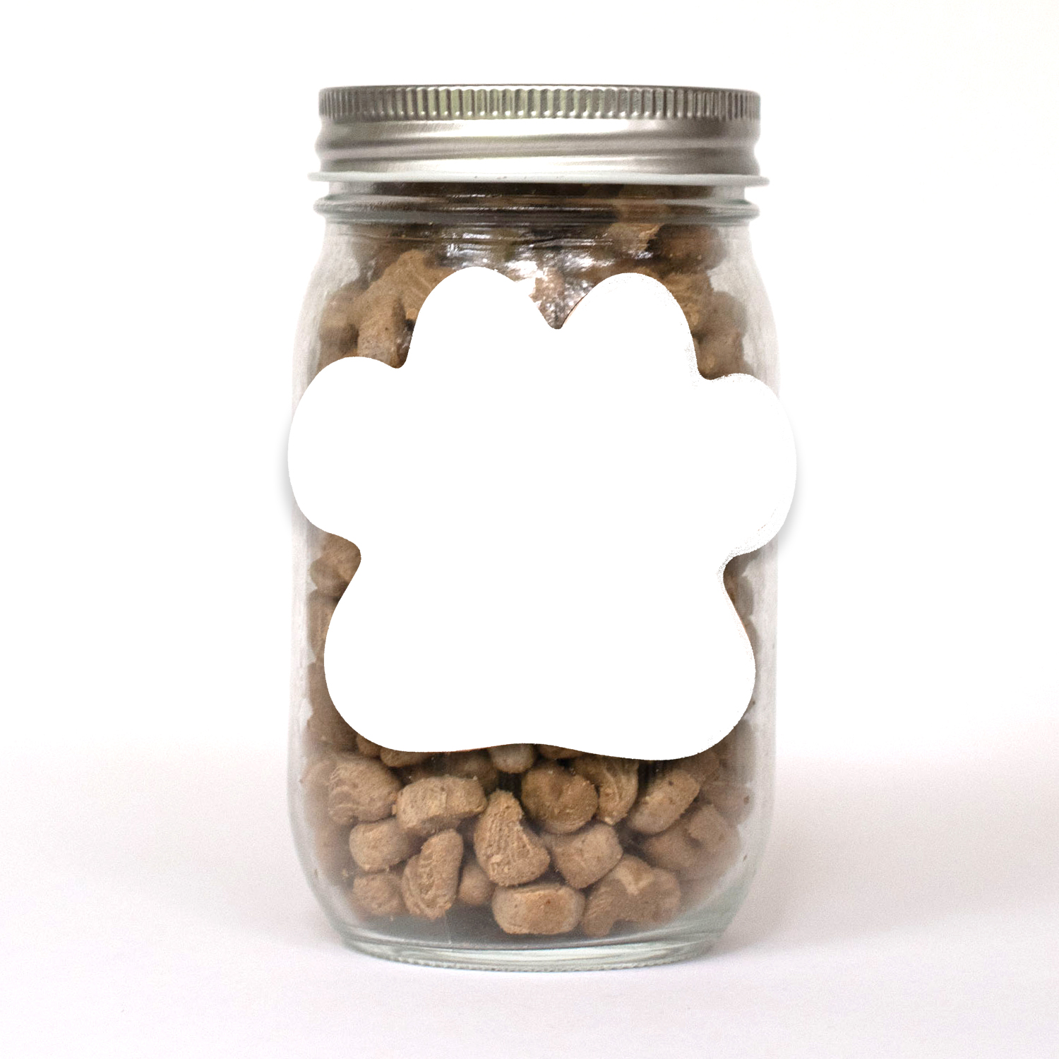 Picture of Pint Jar with Paw Magnet Pet Fill