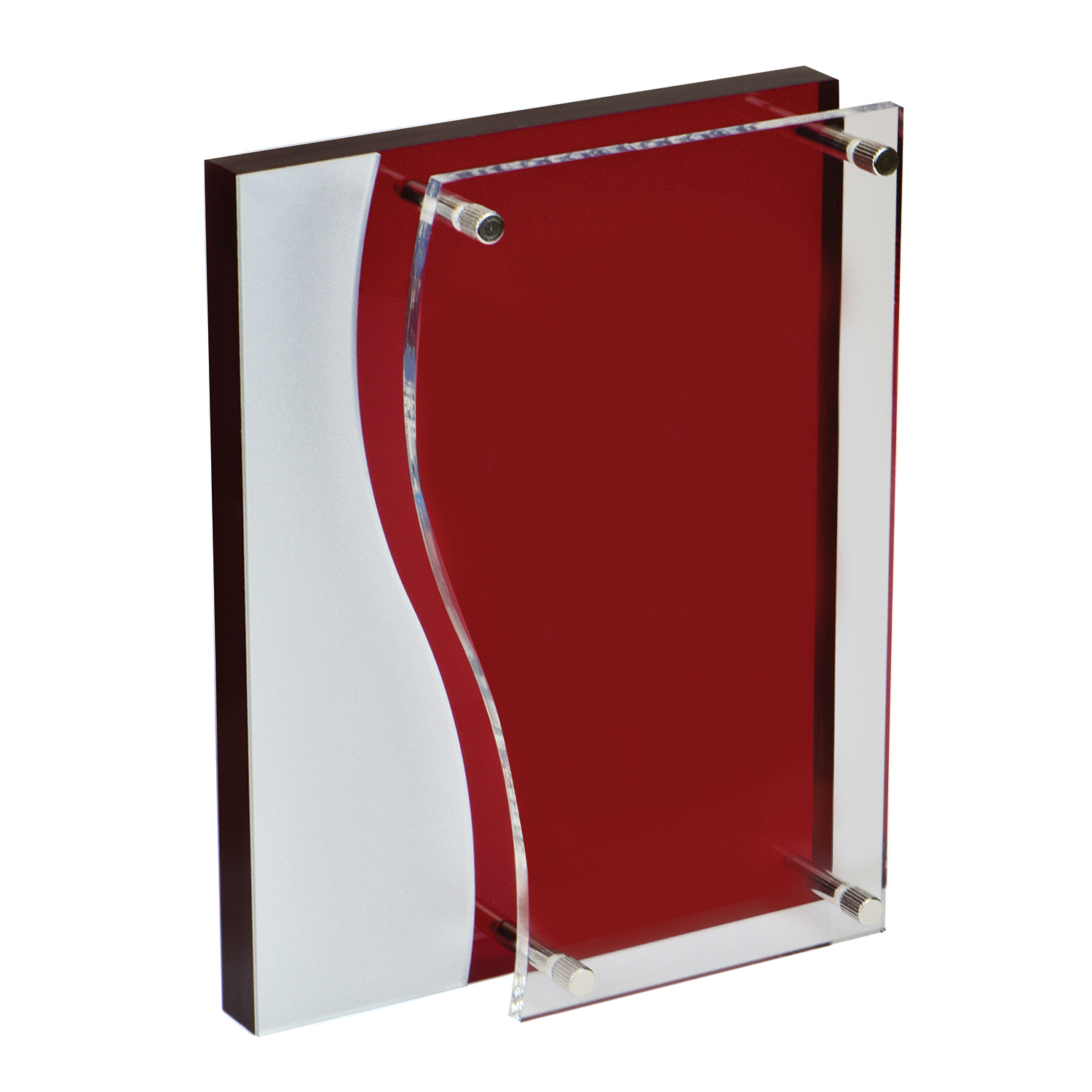 Picture of Bilevel Red Acrylic Award