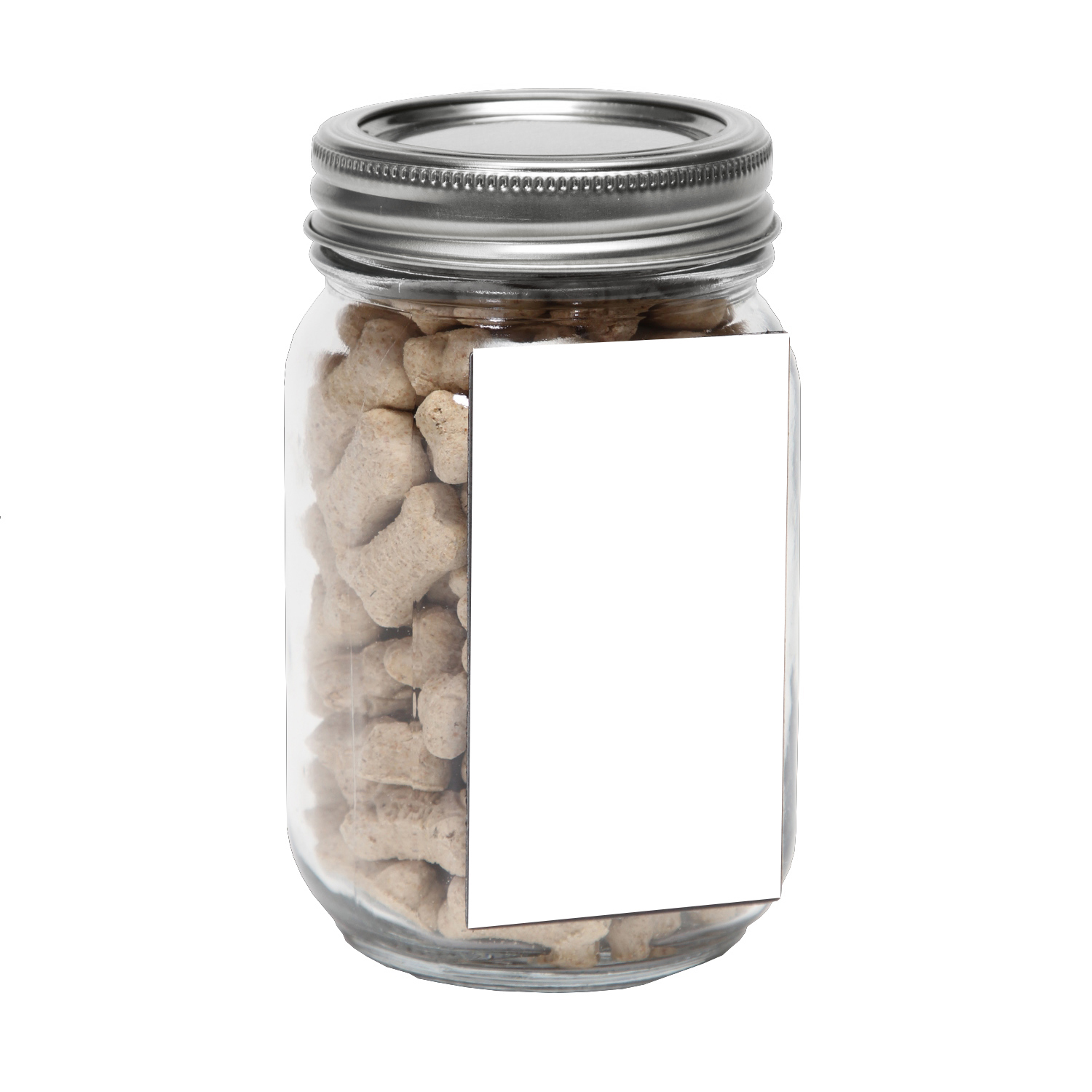 Picture of Pint Jar with Rectangle Magnet Pet Fill