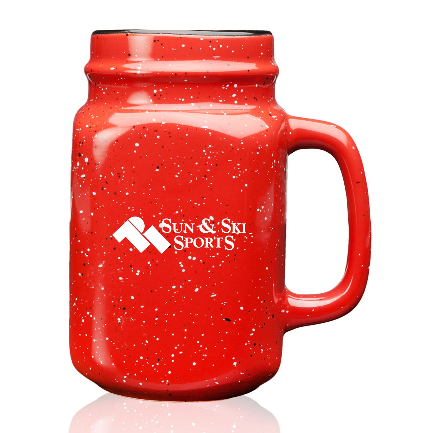 Picture of 16 oz. Savannah Speckle Ceramic Mason Jars