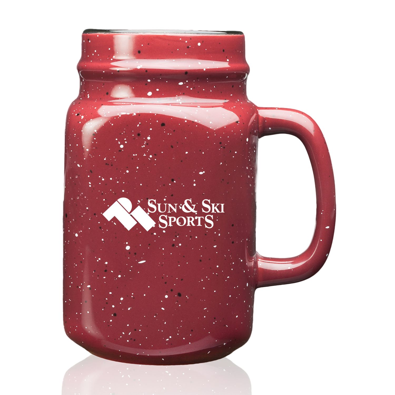 Picture of 16 oz. Savannah Speckle Ceramic Mason Jars