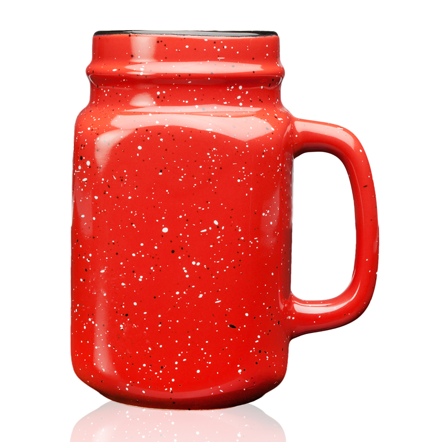 Picture of 16 oz. Savannah Speckle Ceramic Mason Jars