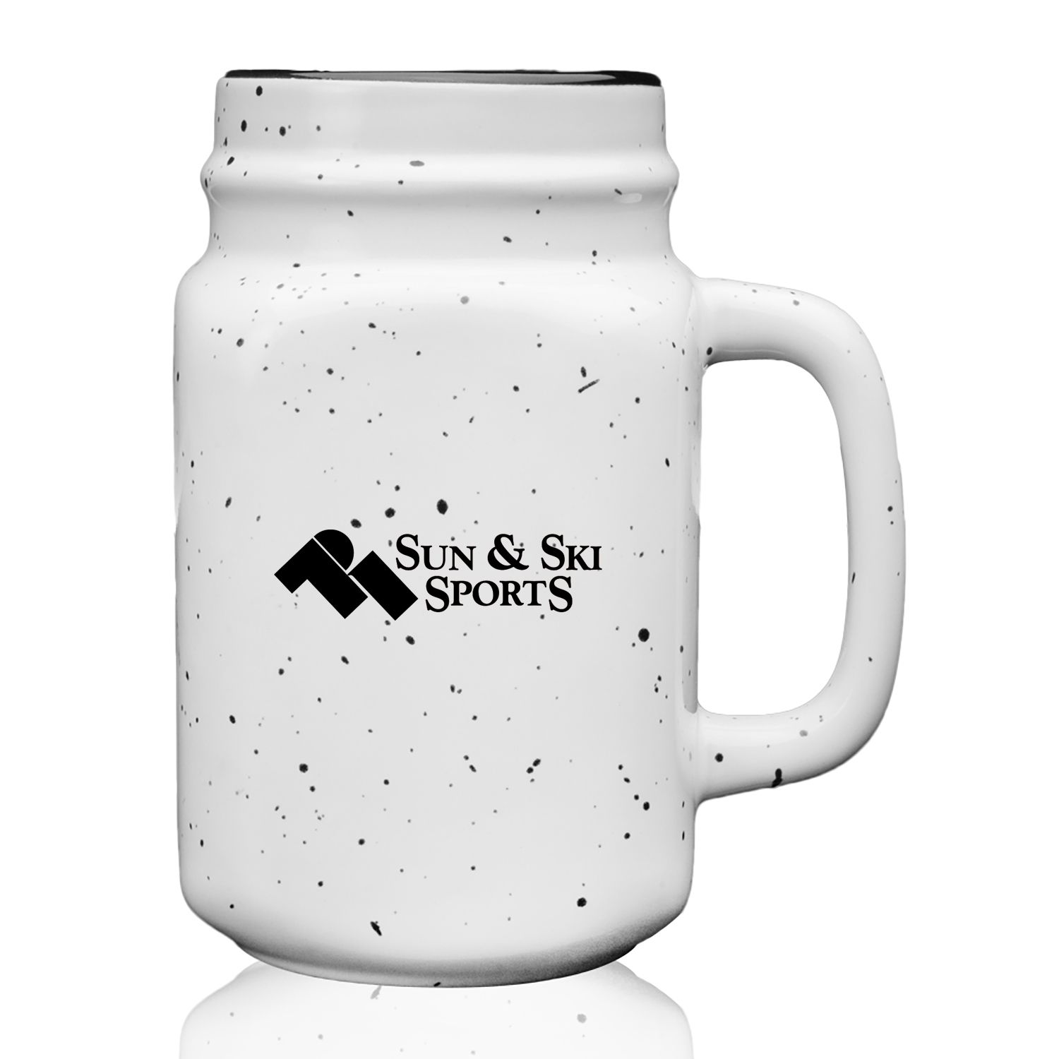Picture of 16 oz. Savannah Speckle Ceramic Mason Jars