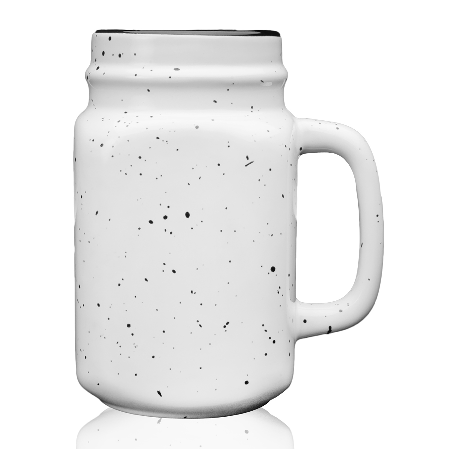 Picture of 16 oz. Savannah Speckle Ceramic Mason Jars