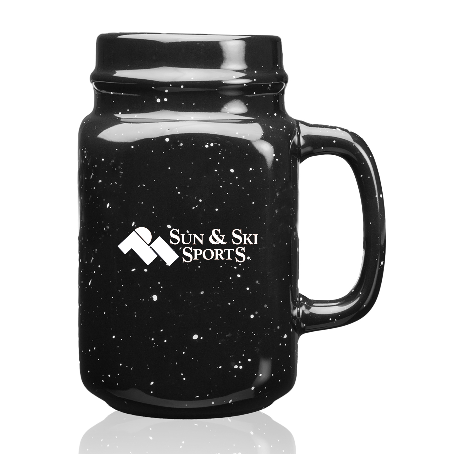 Picture of 16 oz. Savannah Speckle Ceramic Mason Jars