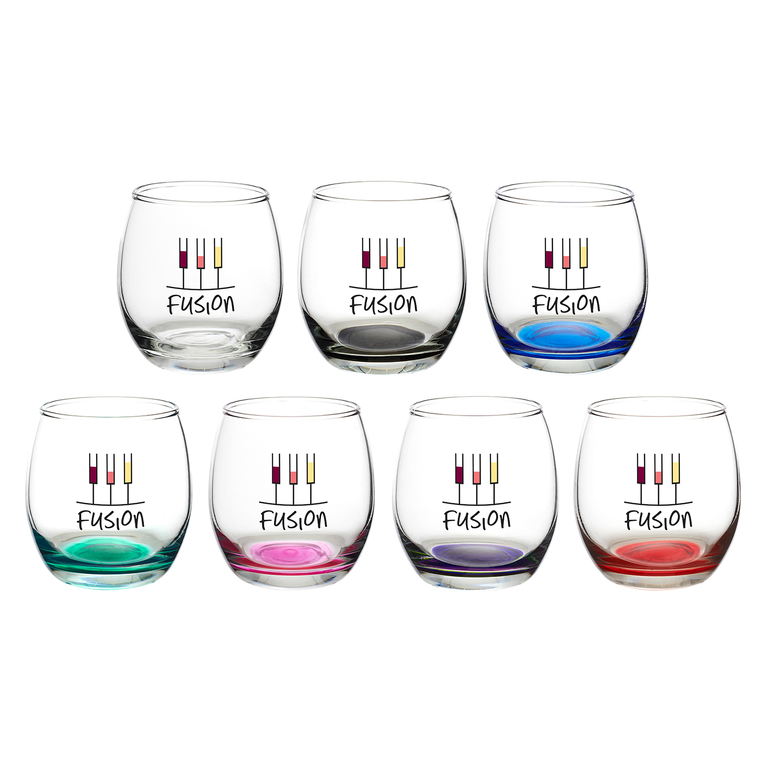 Picture of 11.5 oz. Mikonos Stemless Wine Glasses