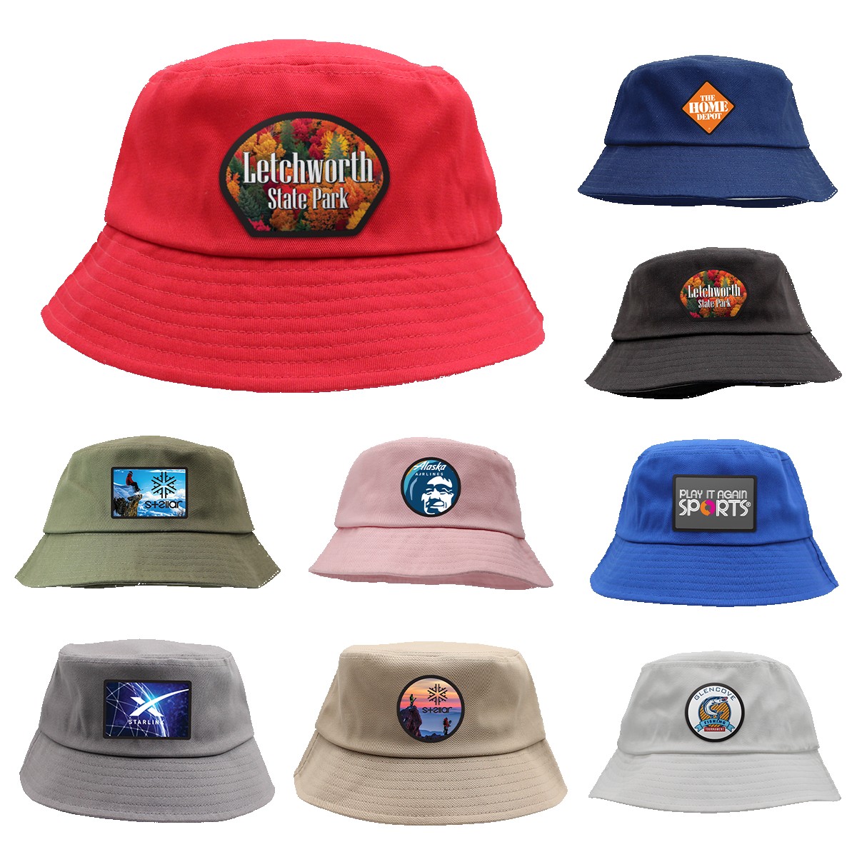 Picture of Seeker Bucket Hat, Patch - Full Color Digital