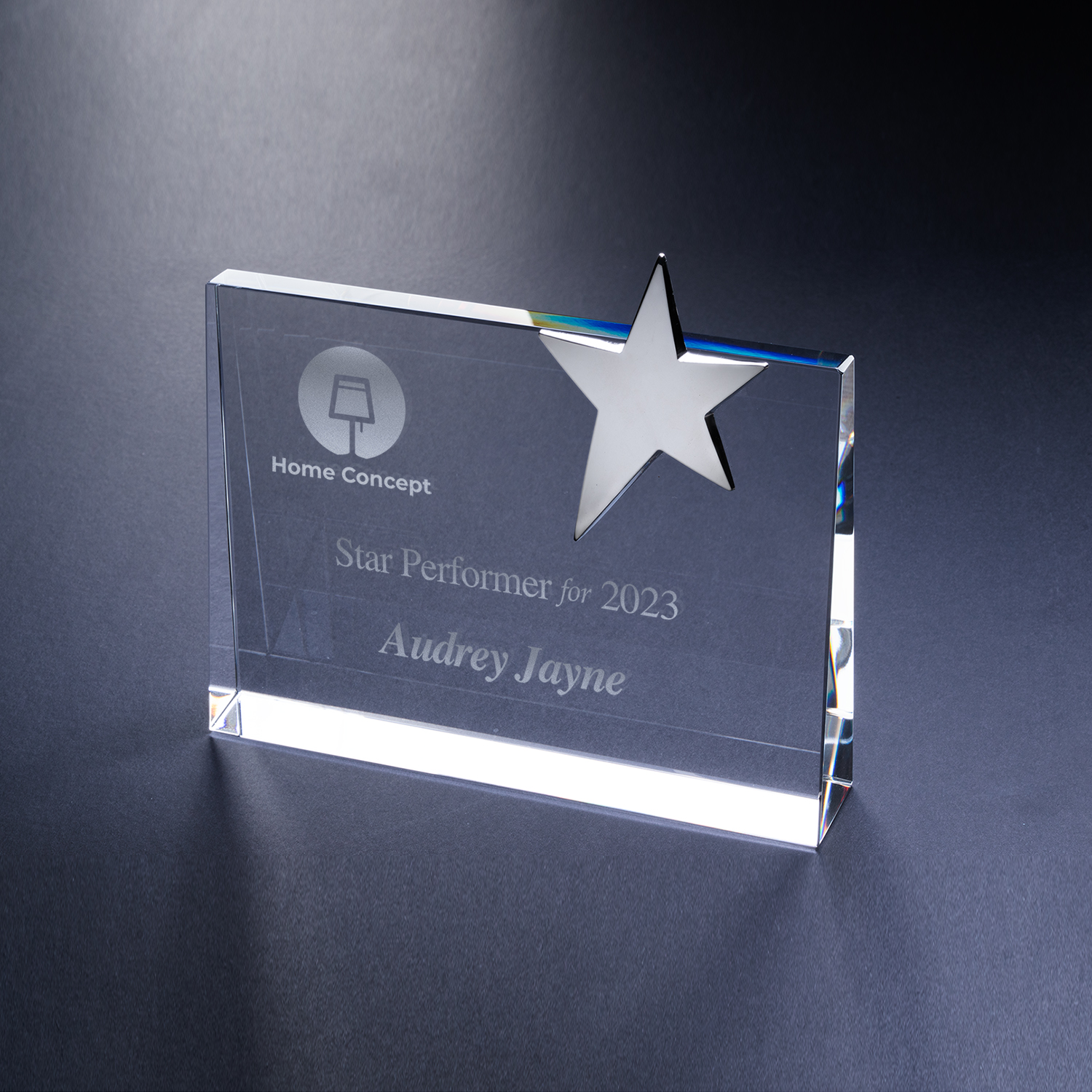 Picture of 5" x 7" Star Wedge Award