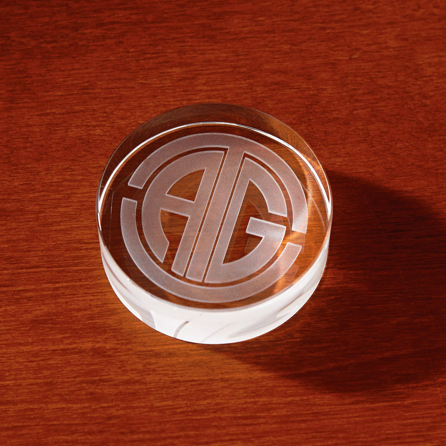 Picture of 3D Crystal Circle Paperweight