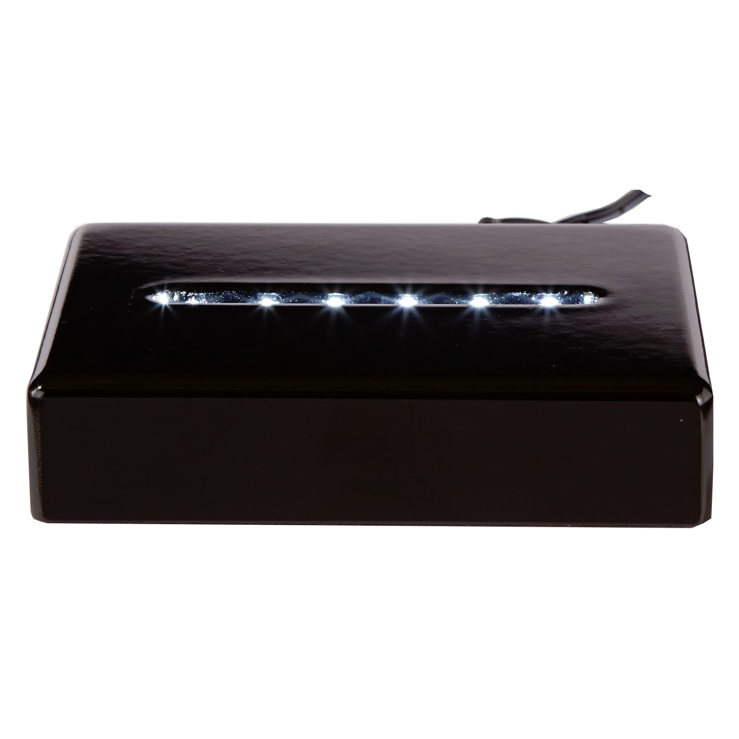 Picture of Deluxe Black Rectangle Lighted Base