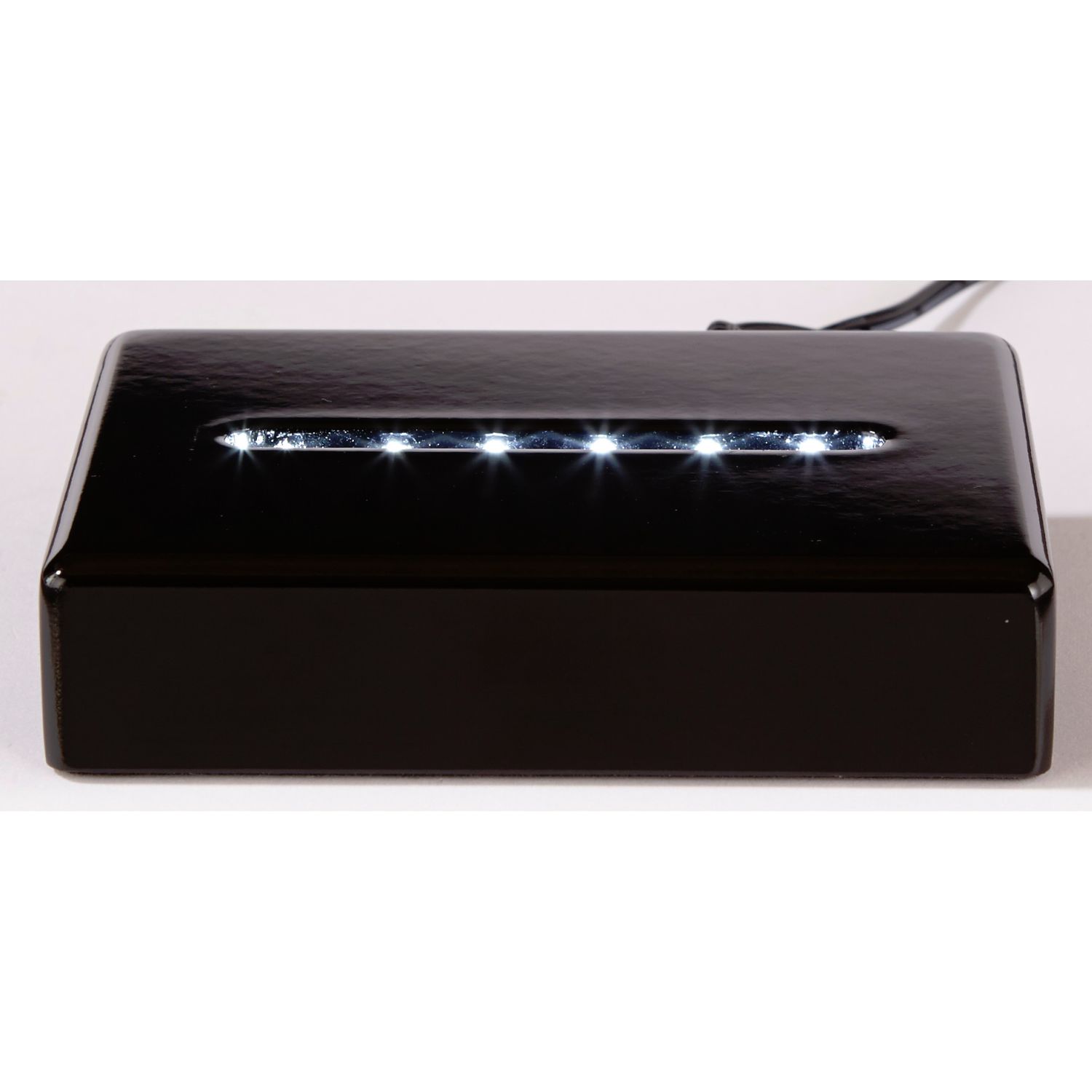 Picture of Deluxe Black Rectangle Lighted Base