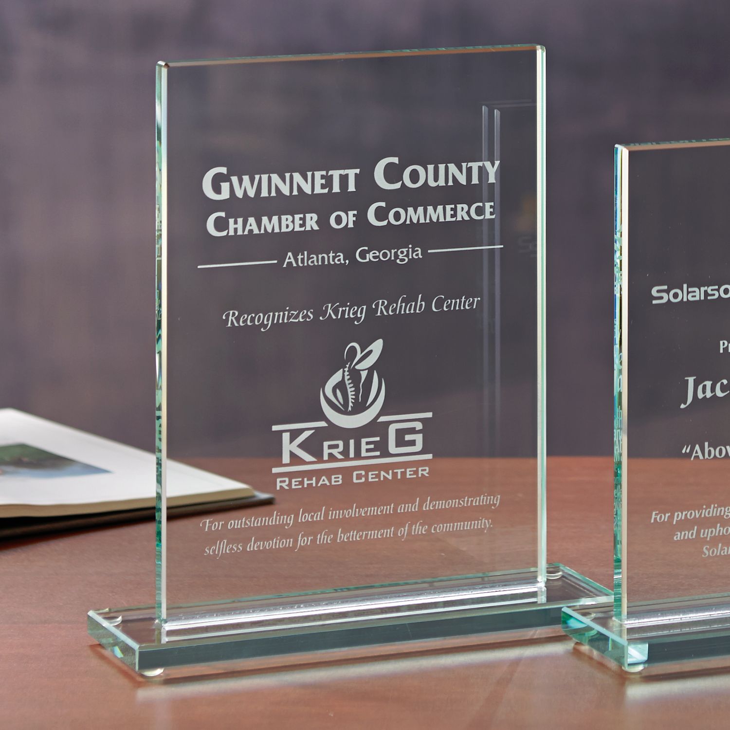 Picture of Glass Rectangle - Large Award