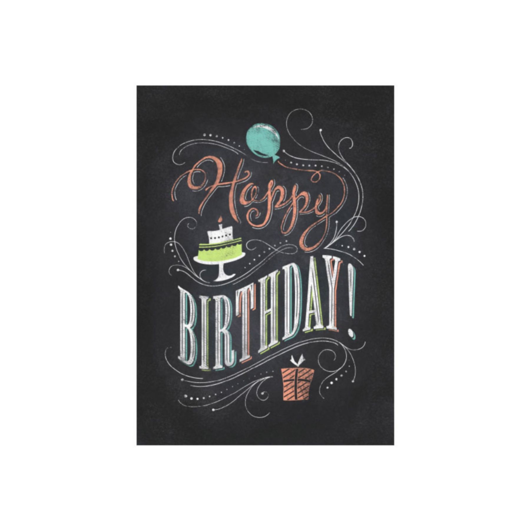 Picture of Birthday Chalk Greeting Card