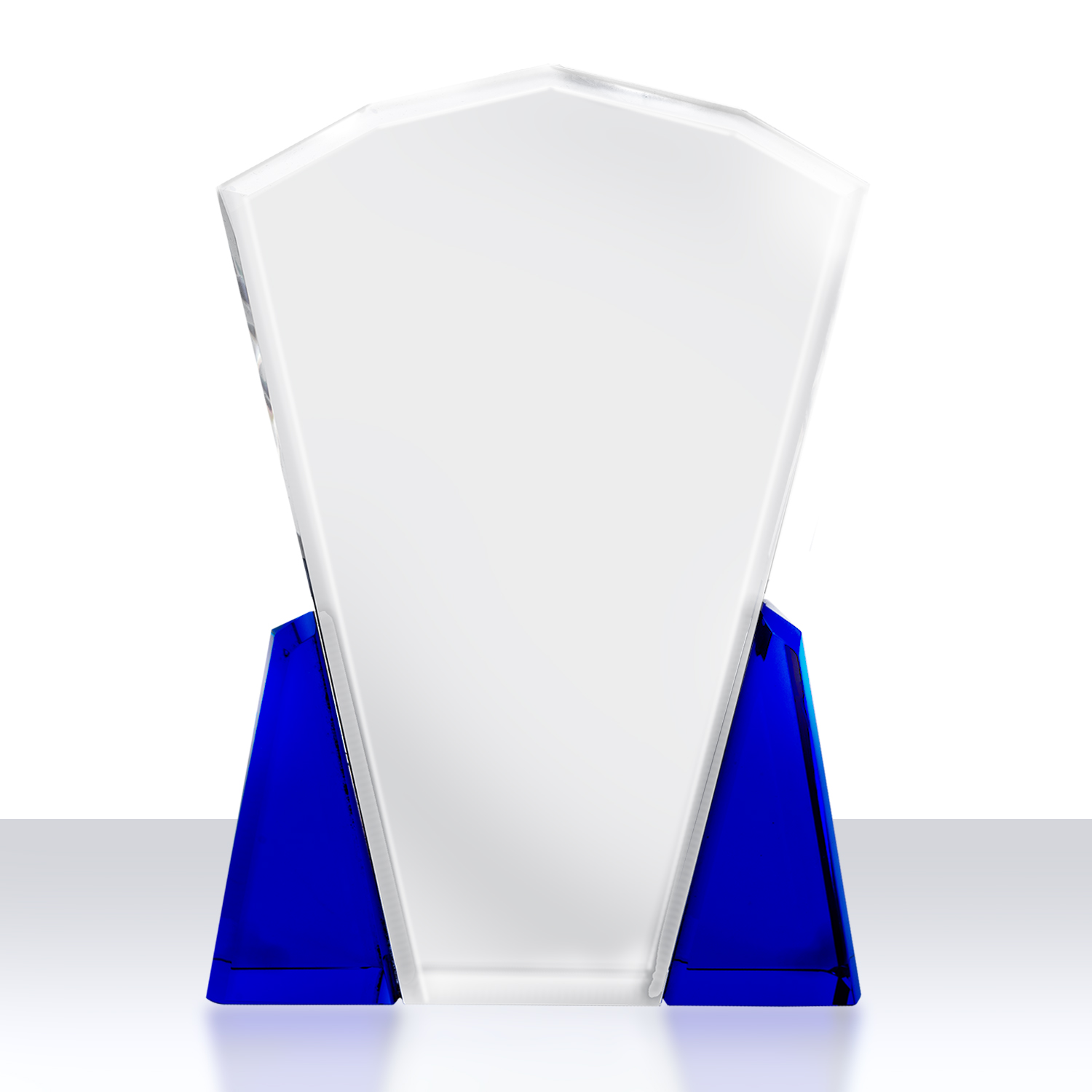 Picture of Facet Top Award with Blue Accents