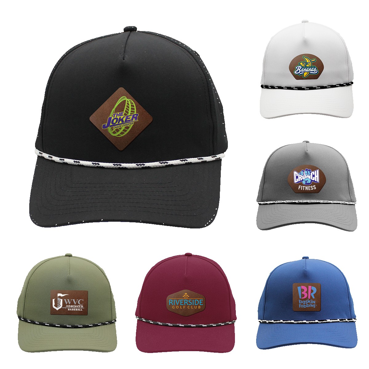 Picture of Performance Rope Hat, Leather Patch - Full Color Digital