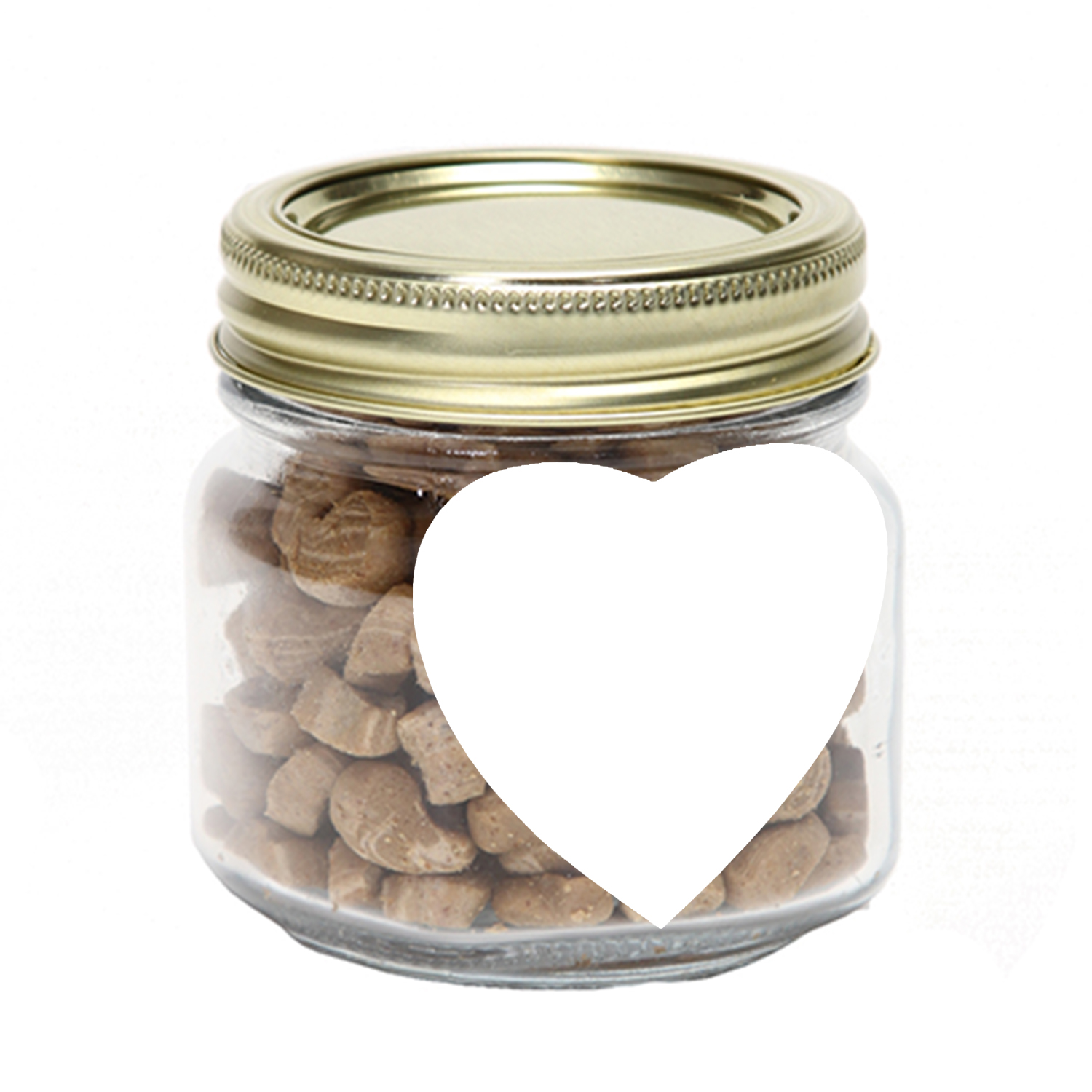 Picture of Half Pint Jar w/ Heart Magnet Pet Fill