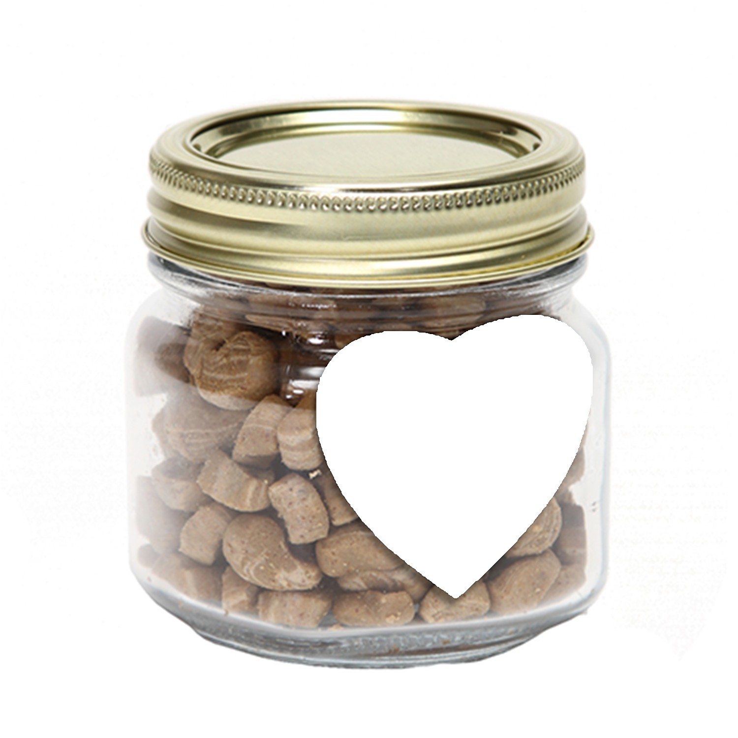 Picture of Pint Jar with Large Heart Magnet Pet Fill