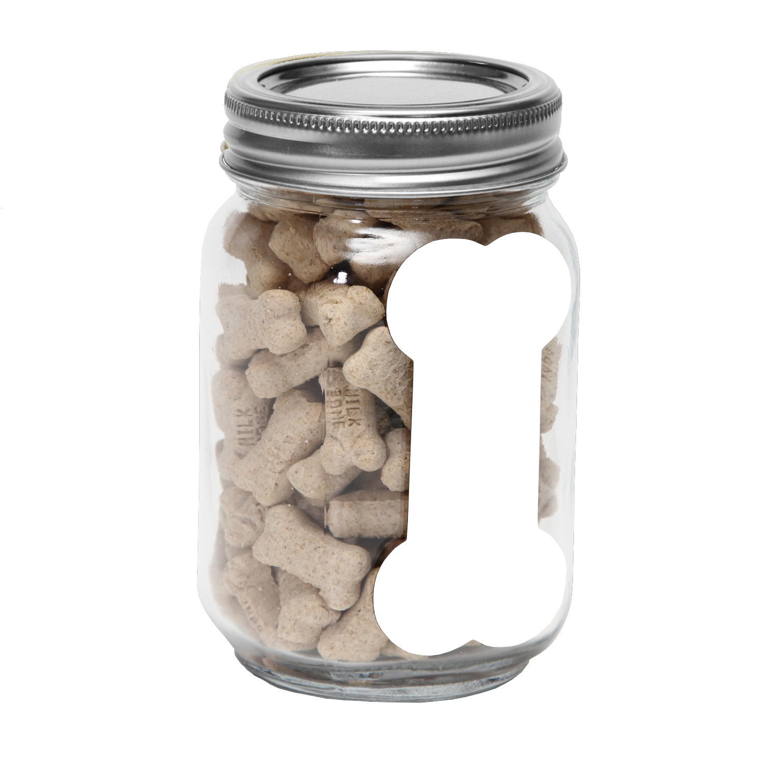 Picture of Pint Jar with Bone Magnet Pet Fill