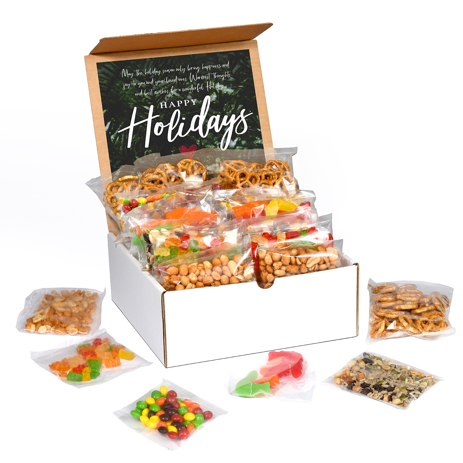 Picture of 24 pack Sweet and Salty Snack Box with Label