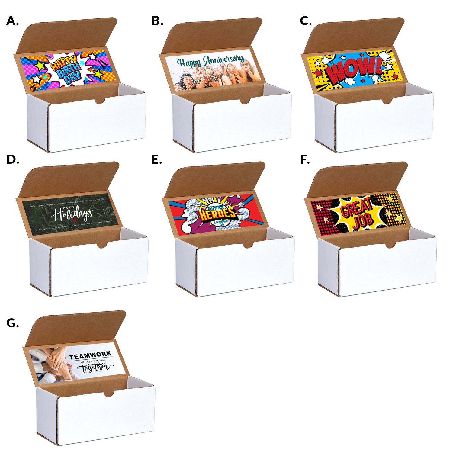 Picture of 6 pack Sweet and Salty Snack Box with Label