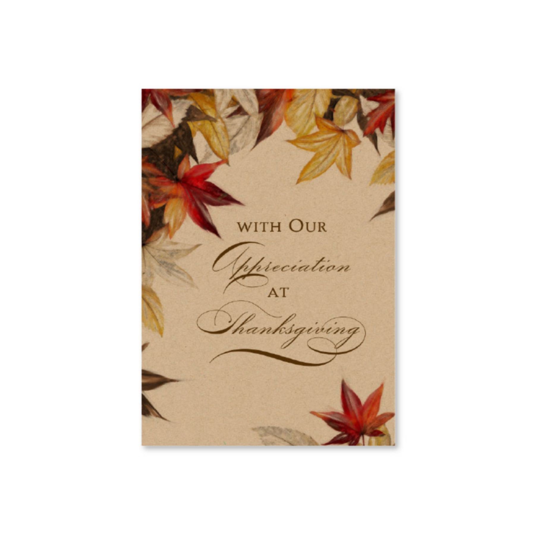 Picture of Thankful Appreciation Thanksgiving Card