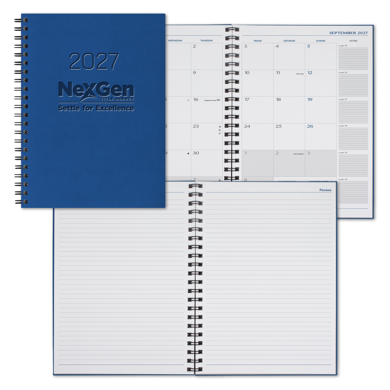 Picture of Castelli WireO Tucson Grande XL White Monthly Diary