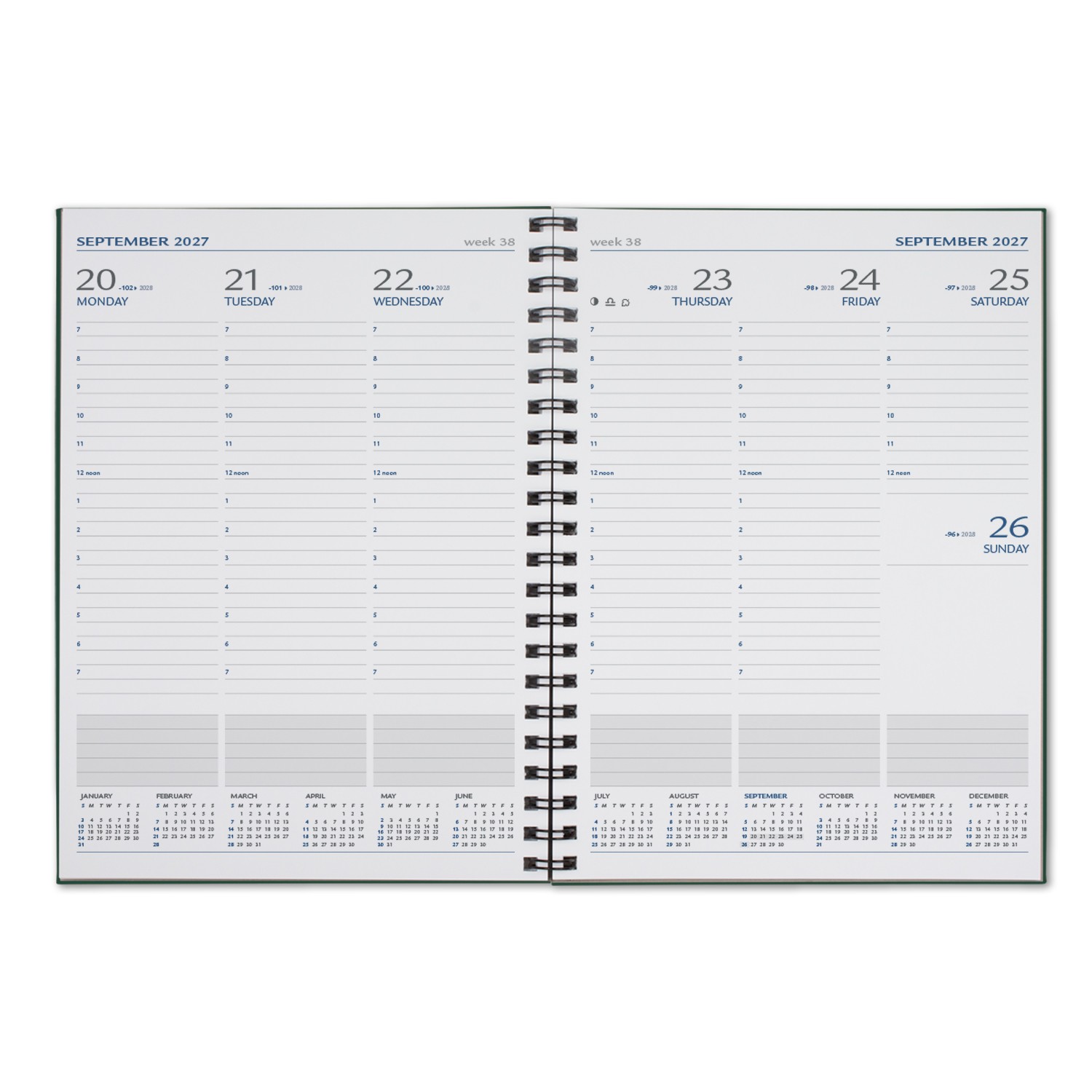 Picture of Castelli WireO Tucson Grande XL White Weekly Diary