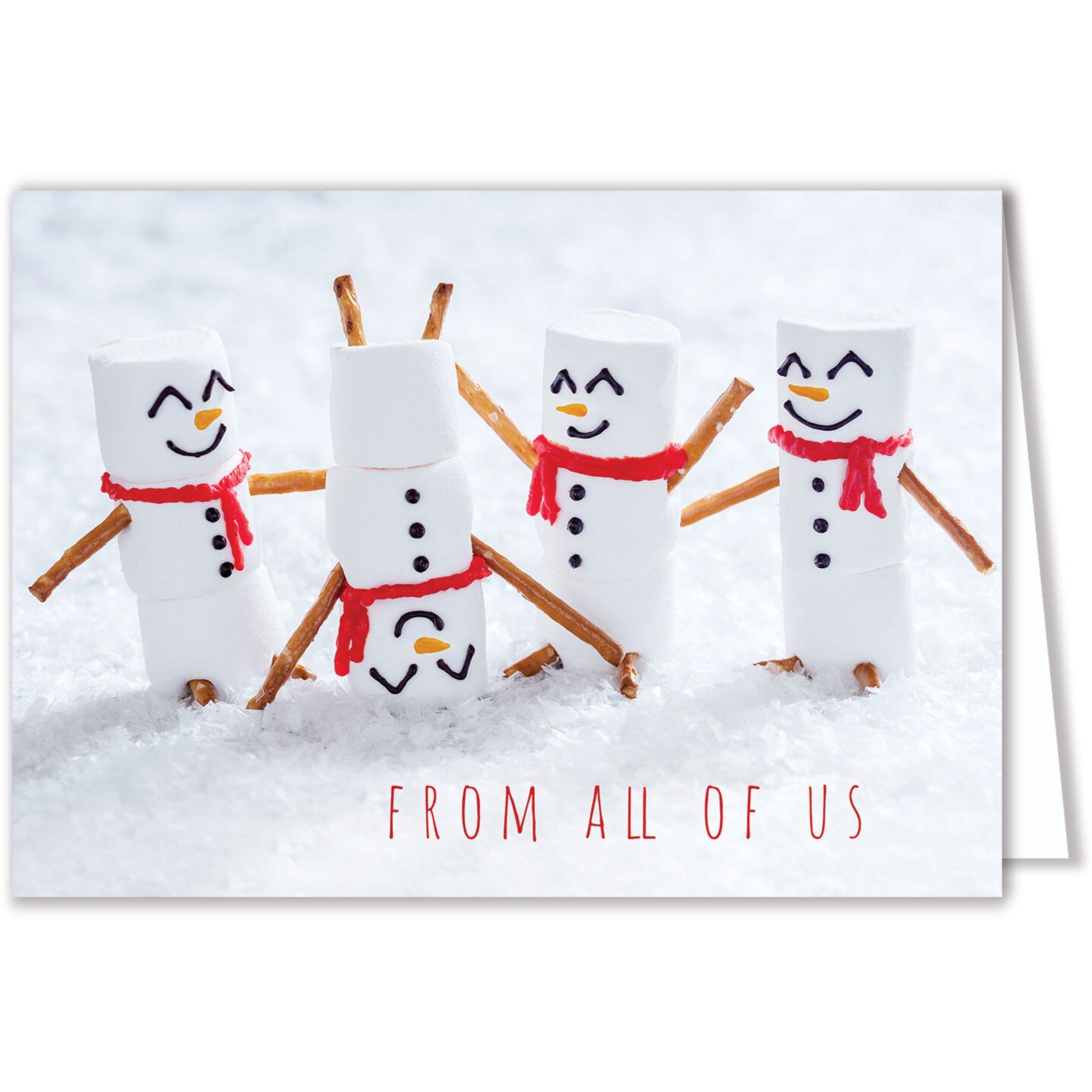 Picture of Marshmallow Snowmen Holiday Card