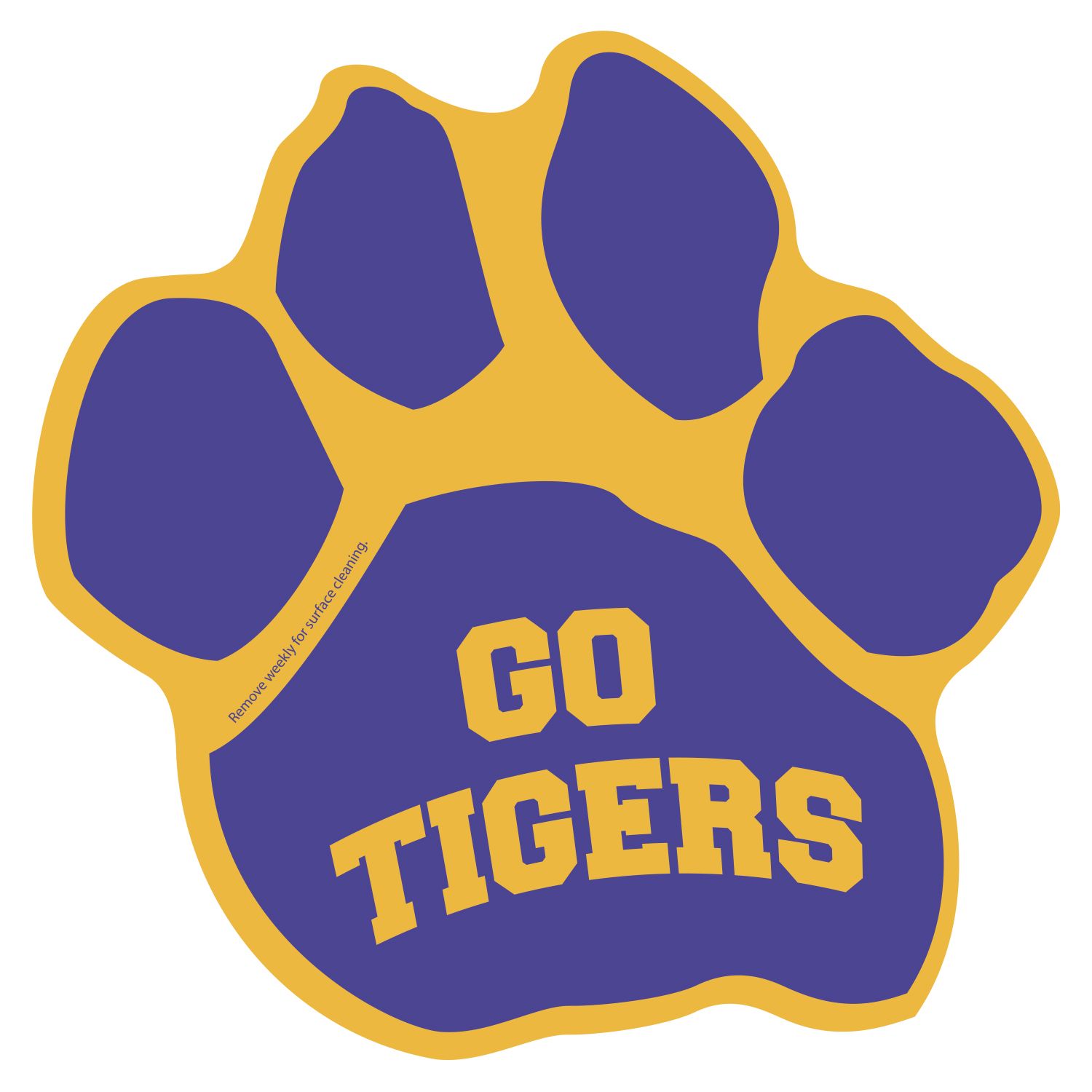 Picture of Paw Print Car Sign Magnet