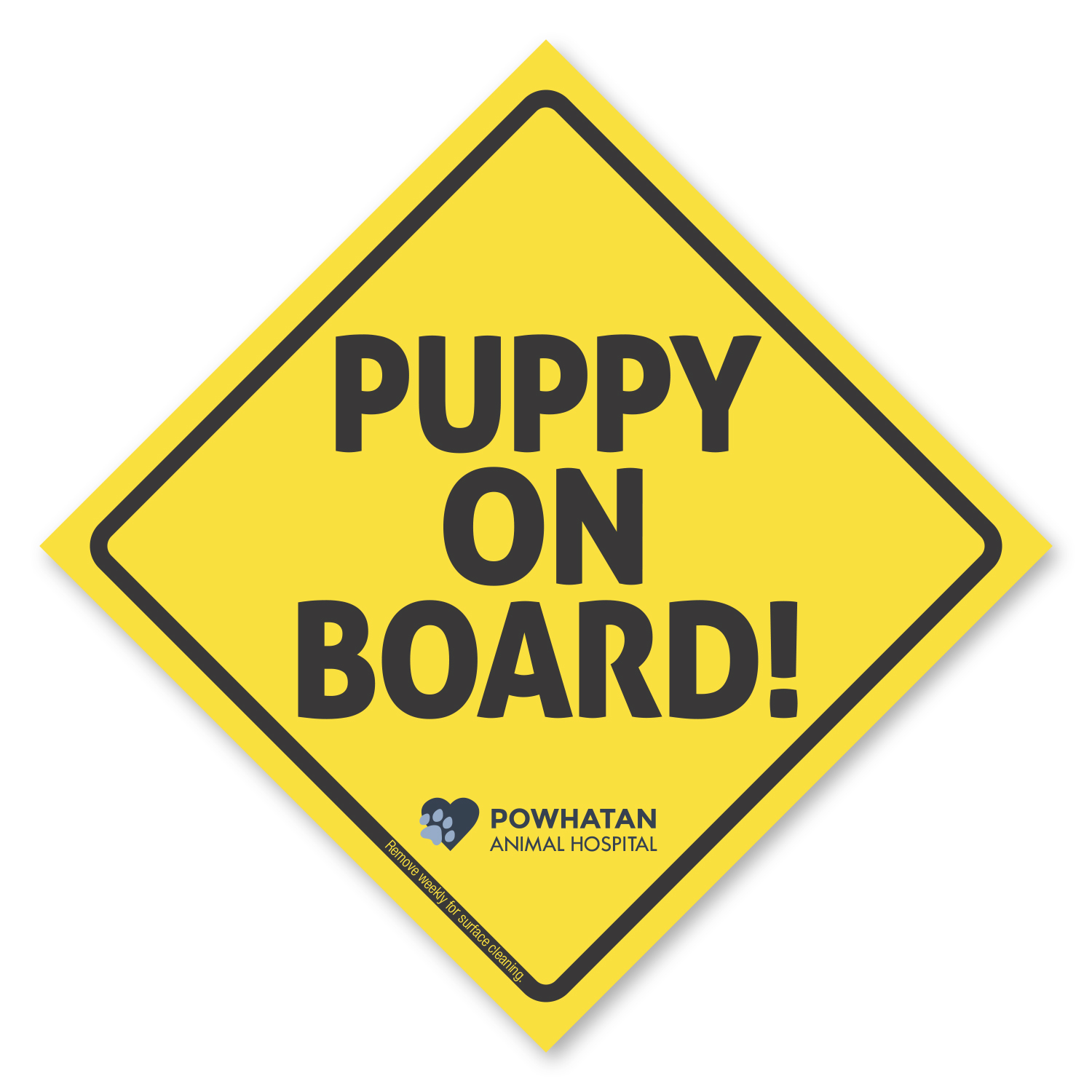 Picture of Car Sign Square Magnet 4 x 4