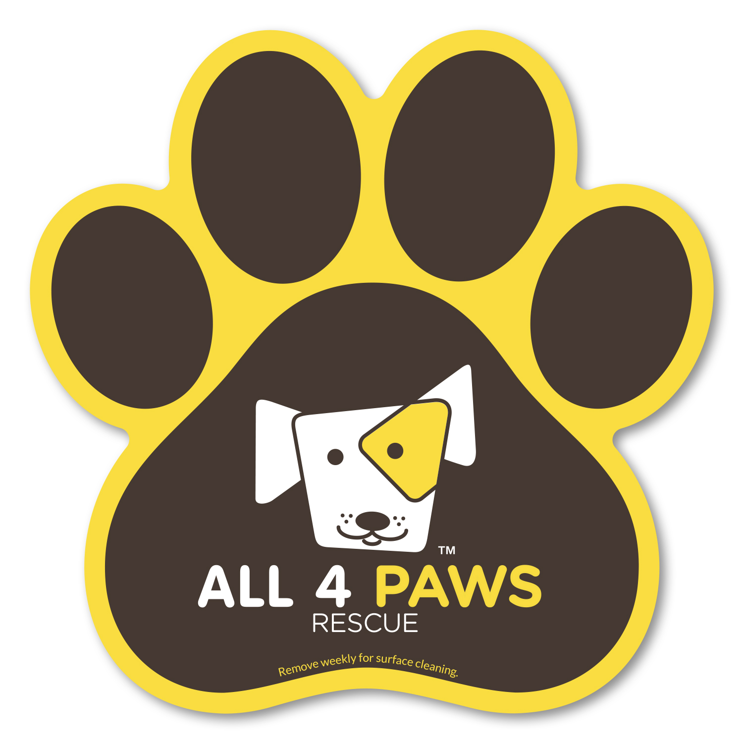 Picture of Paw Print Car Magnet 5.75 x 5.75