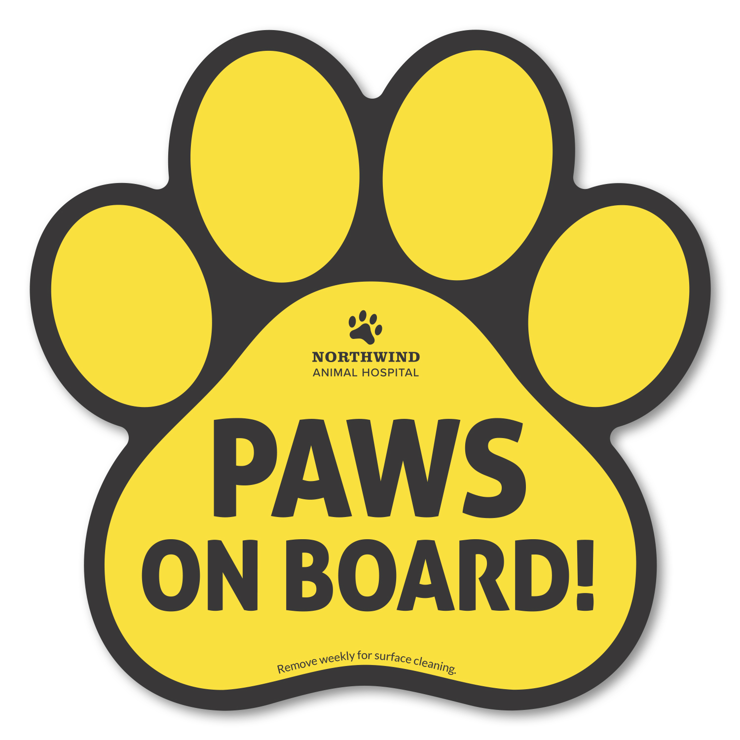 Picture of Paw Print Car Magnet 5.75 x 5.75