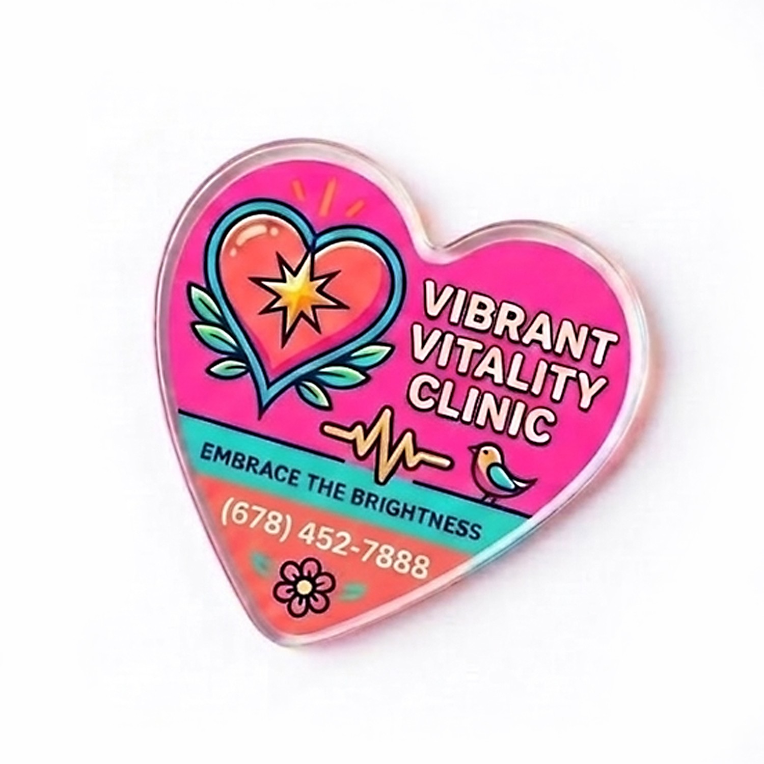 Picture of Heart Acrylic Magnet
