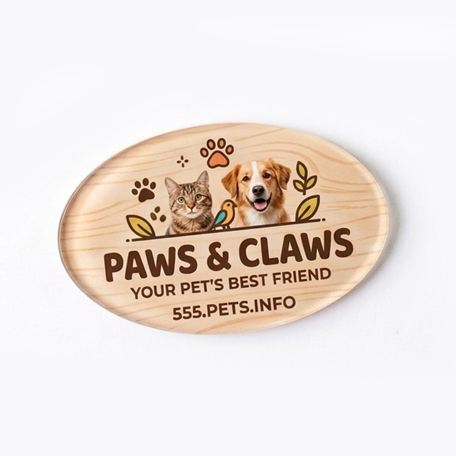 Picture of Oval Acrylic Magnet