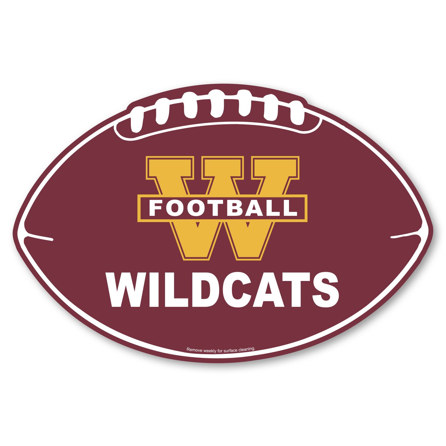 Picture of Football Car Sign Magnet