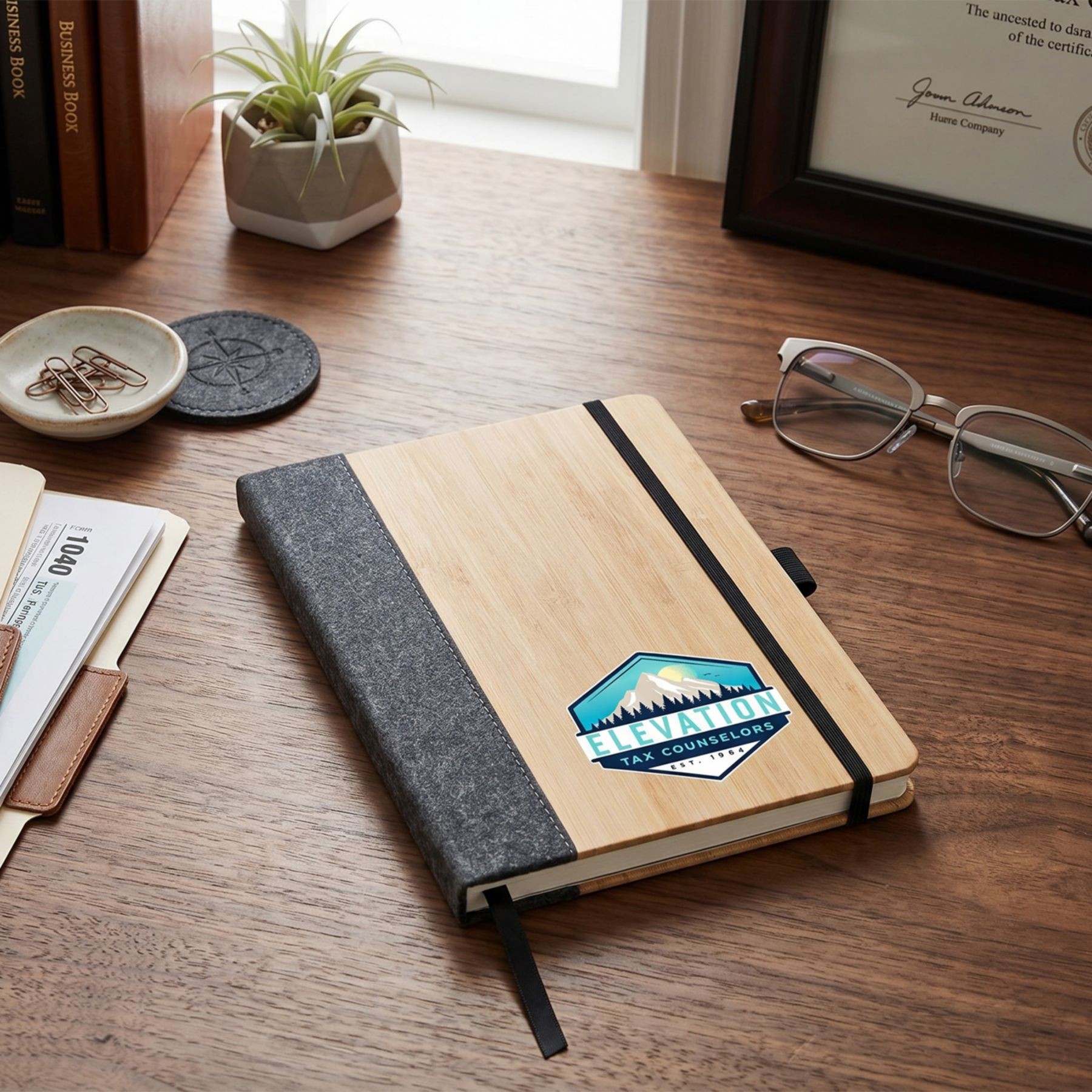 Picture of Fc Saratoga Horizon Bamboo & Leather Journal