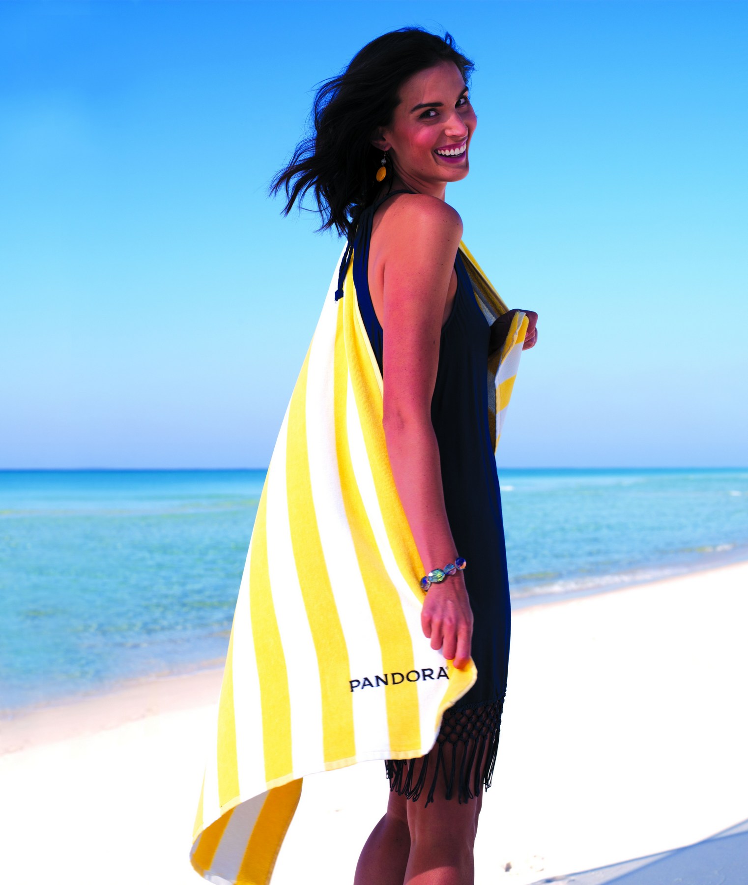 Picture of Turkish Signature™ Basic Weight Cabana Stripe Beach Towel