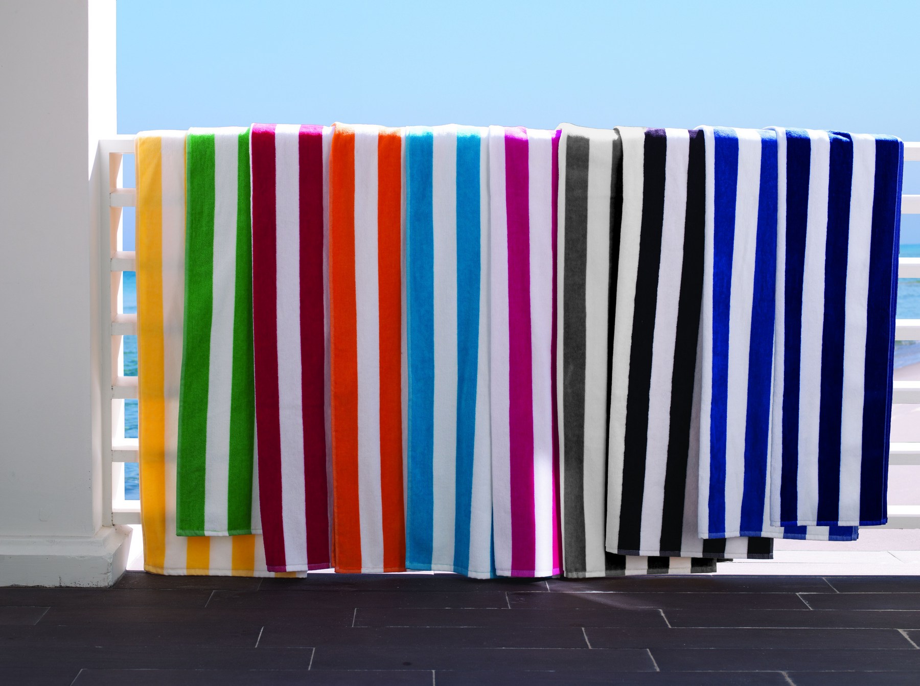 Picture of Turkish Signature™ Basic Weight Cabana Stripe Beach Towel