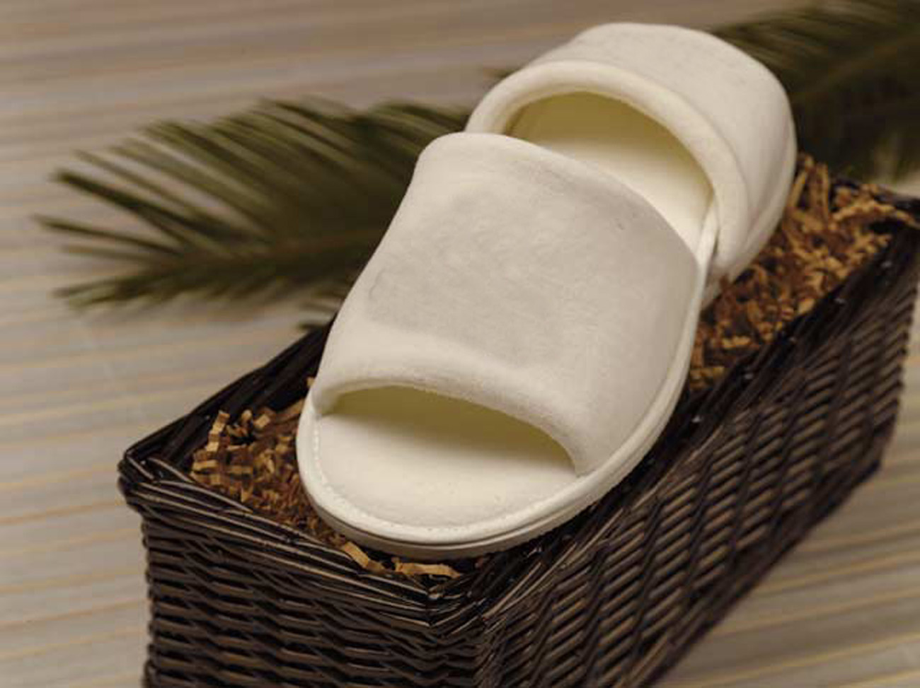 Picture of Cobblestone Mills Open Toe Velour Slippers