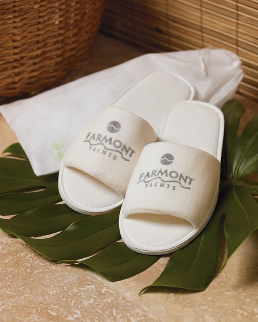 Picture of Cobblestone Mills Open Toe Velour Slippers