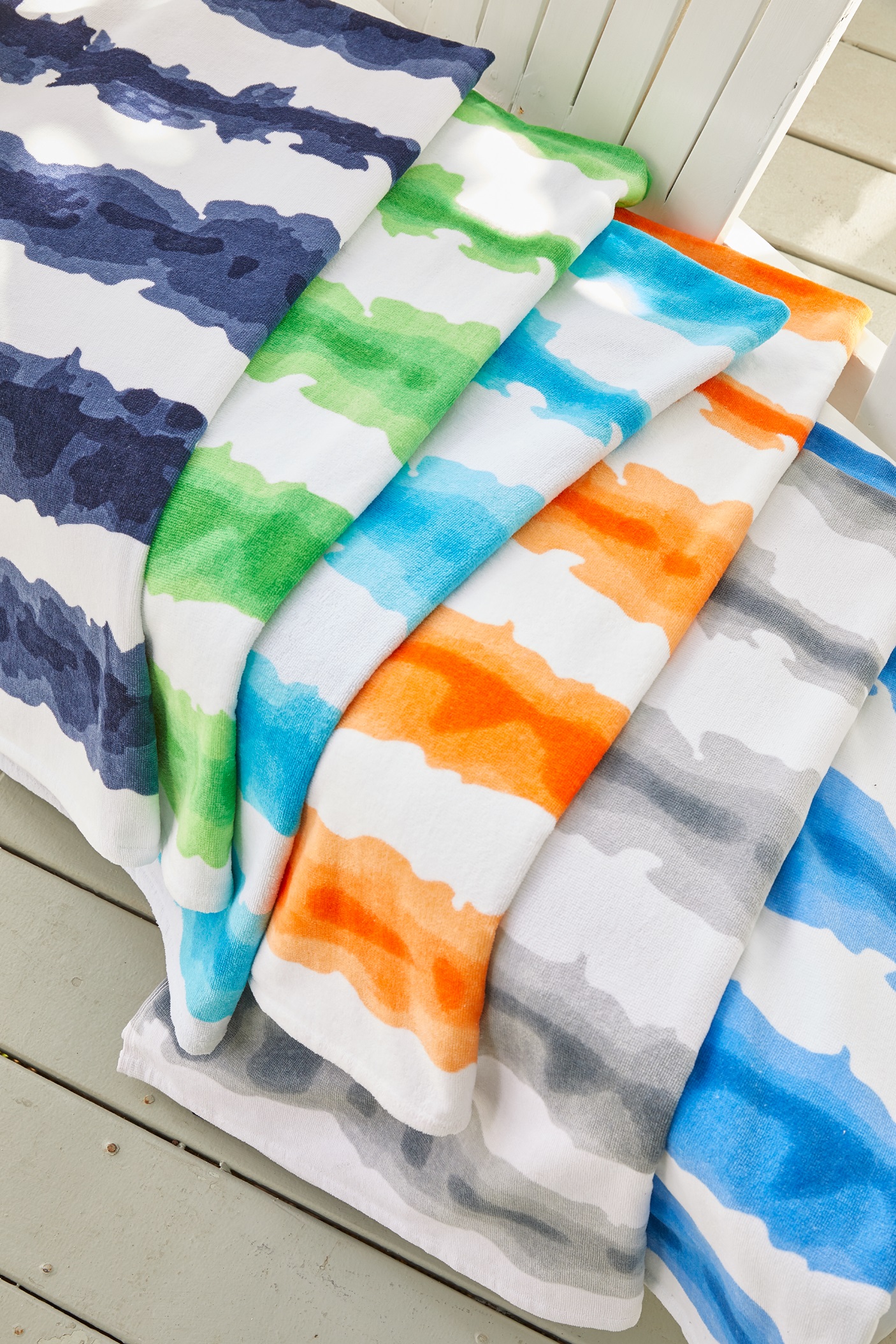 Picture of Good Vibes Cabana Stripe Beach Towel™