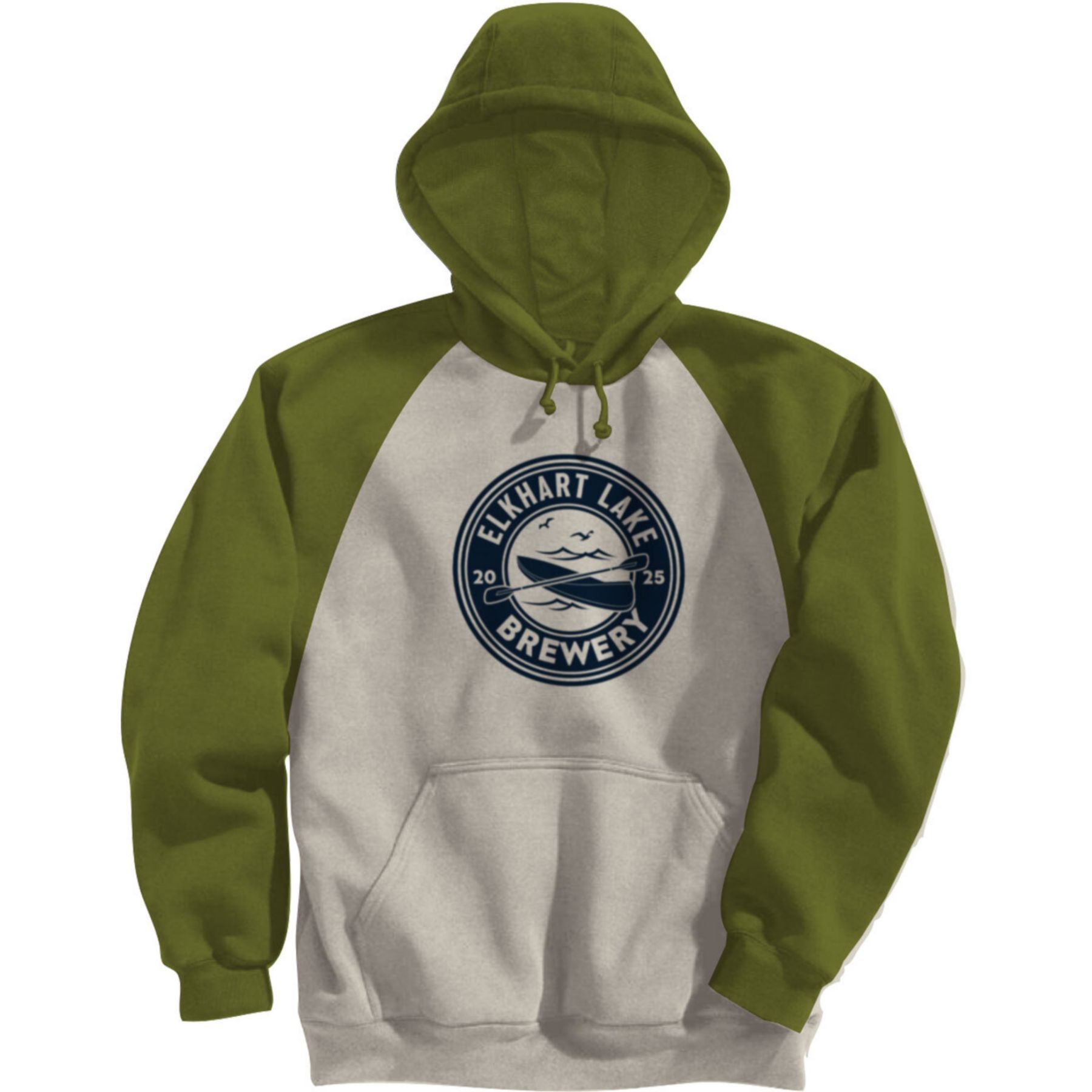 Picture of Adult Fleece Colorblock Baseball Hoodie-Screen