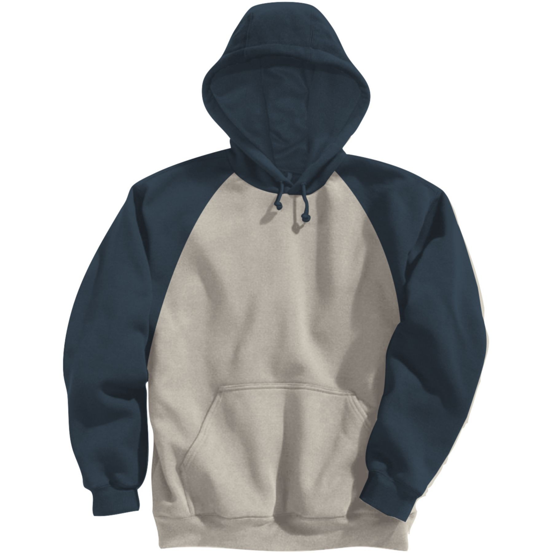 Picture of Adult Fleece Colorblock Baseball Hoodie-Screen