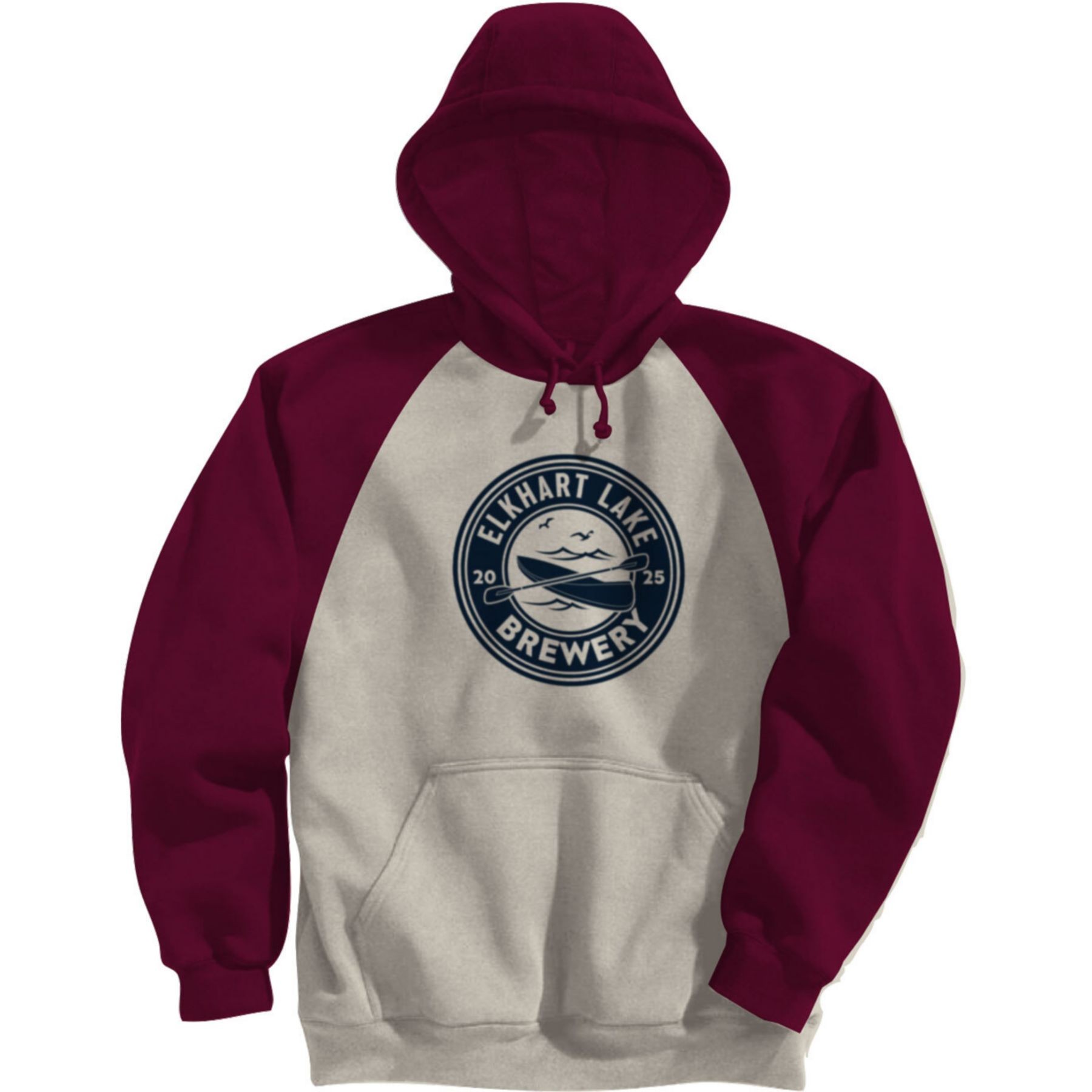 Picture of Adult Fleece Colorblock Baseball Hoodie-Screen