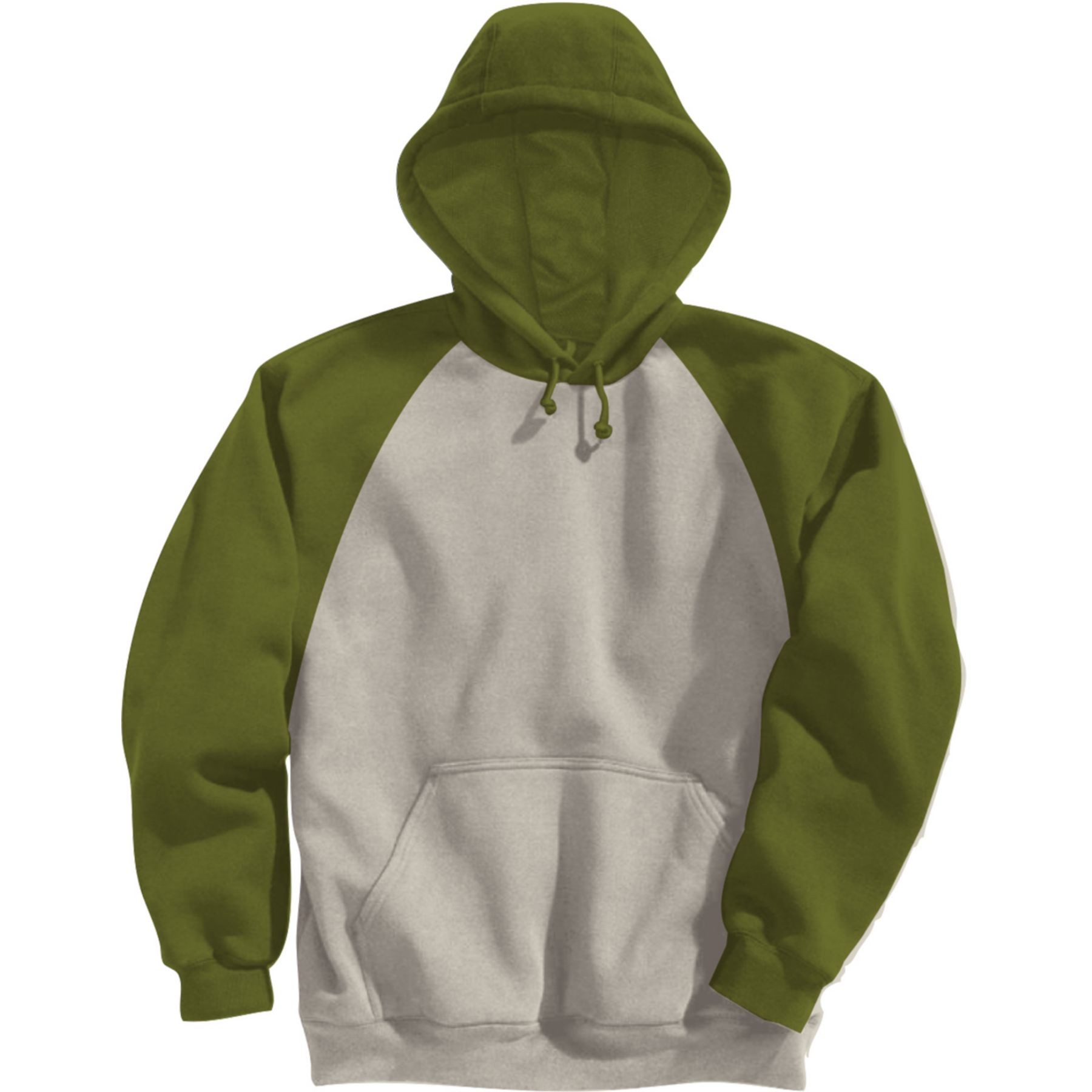 Picture of Adult Fleece Colorblock Baseball Hoodie-Screen